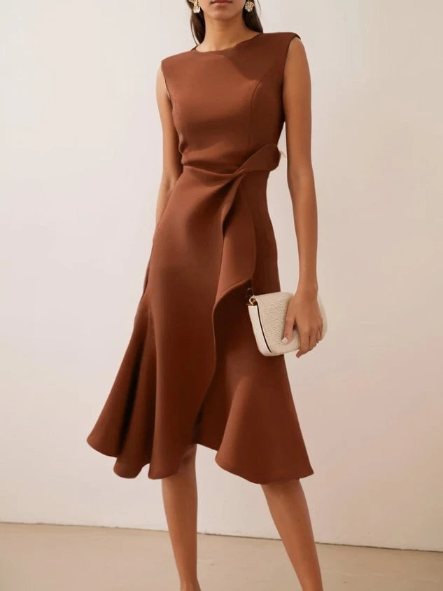 Bow Sleeveless Dress