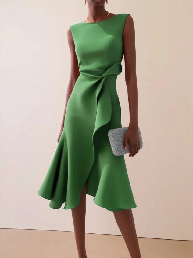 Bow Sleeveless Dress