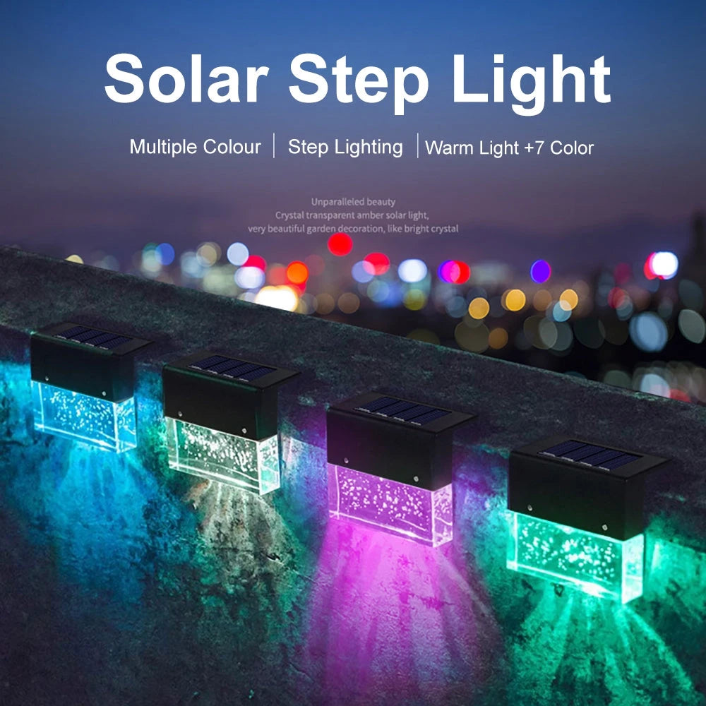 Solar RGB Step Light